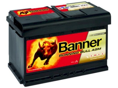 Autobaterie 12V 70Ah RUNNING BULL (AGM) START-STOP 720A 278x175x190mm